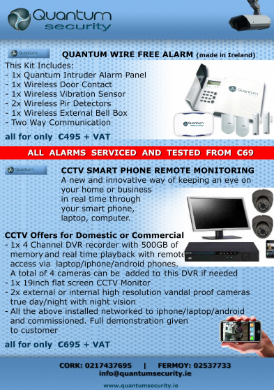 Wireless alarm kits